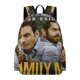 thumbnail image 1 of El Hombre de Familia-theme Backpack, Campus style schoolbag Bookbag with Adjustable Shoulder Straps And Large Zip Compartment, Unisex Travel Bags.42x30x15cm, 1 of 6