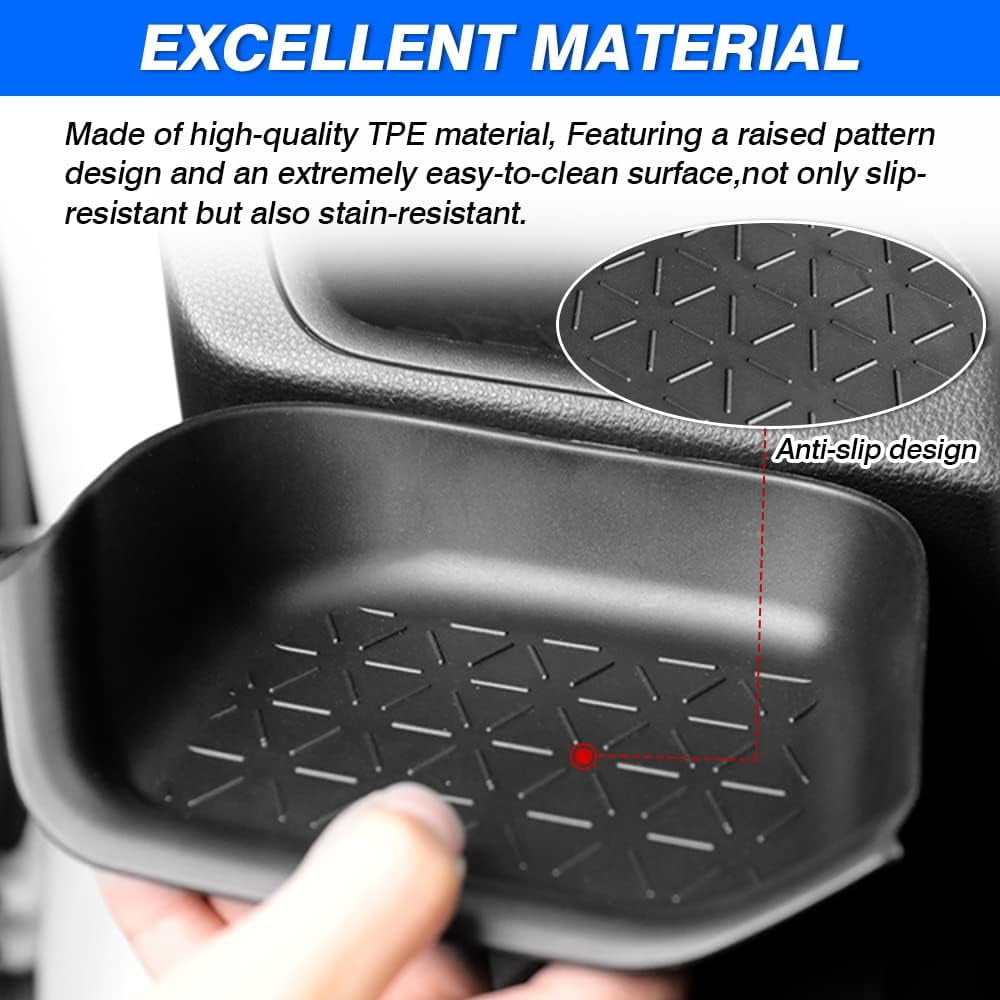 Canvcle Center Console Organizer for 2019-2025 Toyota RAV4 Accessories Secondary Glove Box Insert Tray Non-Slip Set of 4