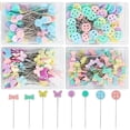 thumbnail image 3 of Alfiler de flor, alfiler de flor de ciruelo, botón de mariposa, aguja de costura, patchwork, aguja fija, 3 of 5