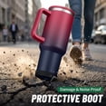 thumbnail image 6 of SUNSOC 40 oz Stainless Steel Travel Coffee Mug with Handle, Flip Straw Lid, Leakproof Insulated Tumbler Fits Car Cup Holders, 6 of 8