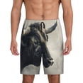 thumbnail image 3 of Lsque Mystical Bull in Fog Mens Sleep Pajama Shorts,Short Pajama Pants, Cotton Ultra-Soft Knit-XX-Large, 3 of 9