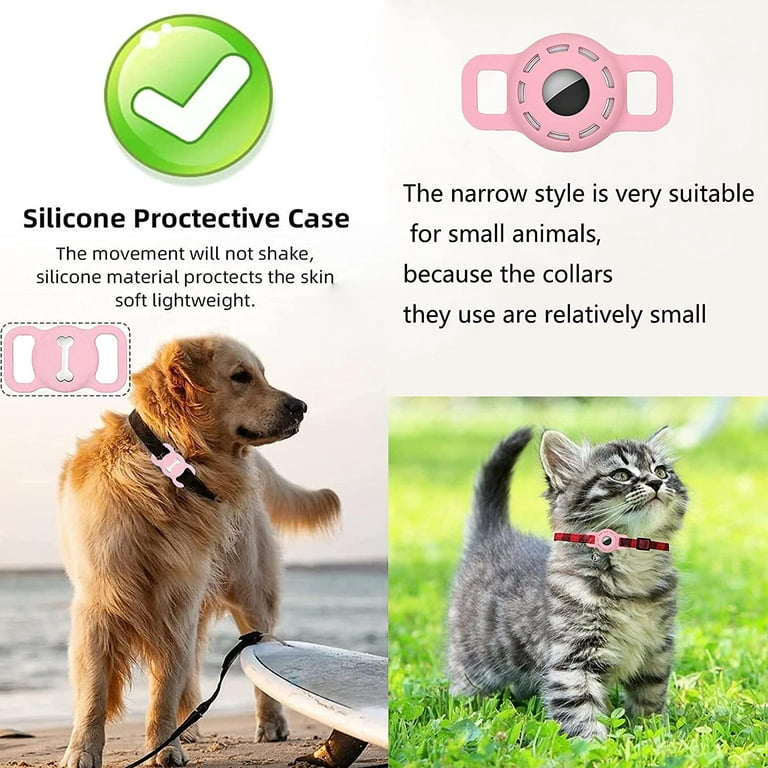 Étui de protection en silicone pour Apple Airtag Gps Finder Dog Cat Collar  Loop, gps Pet Tag, anti Scratch Cat Tag Holder, air Tag Cover For Apple  Labels, ca