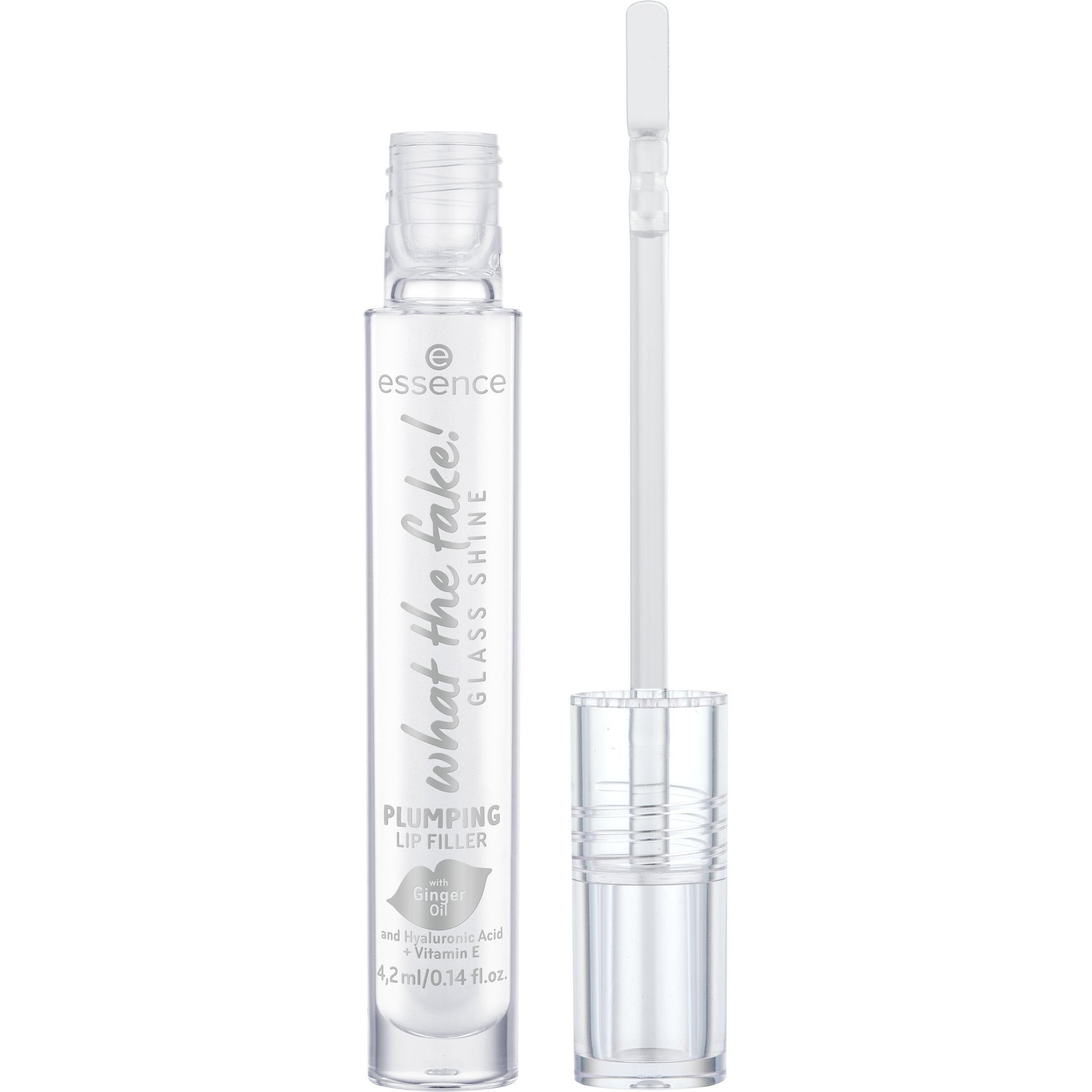 essence What The Fake Glass Shine Plumping Lip Filler, 01 Oh So Glassy