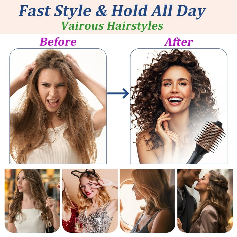  IG INGLAM MegaAIR Styler, 5 in-1 Professional Hair Dryer Brush  110,000 RPM Brushless BLDC Motor Ionic Hot Air Styler Volumizing and Shape,  Gray : Beauty & Personal Care