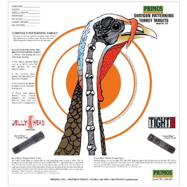 Primos Shotgun Patterning Turkey Target 6041 - Walmart.com