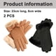 thumbnail image 4 of Guantes de invierno para mujer con dedos para pantalla táctil, cálidos, de gamuza, para enviar mensajes de texto, térmicos, resistentes al viento, color caqui y negro, 4 of 5