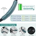 thumbnail image 2 of Altaz LED Neck Book Light for Reading in Bed, Rechargeable Around Neck Reading Light with 3 Color Modes Multiple Brightness, Bendable Arms, Long Lasting Battery Operated, Perfect for Reading, Knitting, 2 of 7