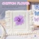 thumbnail image 4 of unbranded 30Ud Flores Multiusos De Tela Con Para Ropa Y Proyectos DIY Color Morado, 4 of 6