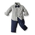 thumbnail image 2 of Baby Boys' And Newborn Button Down Shirt and Pants, 2 Piece Outfit, 2 of 8