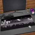 thumbnail image 3 of Alfombrilla de ratón de estilo japonés con diseño de flor de cerezo Fuji, alfombrilla de ratón grande XXL para Gamer XL, 100x50, alfombrillas de escritorio, teclado, alfombrilla de goma para mesa, 3 of 5