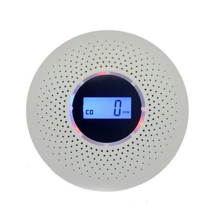 Combination Smoke and Carbon Monoxide Detector with Display, Battery Operated Smoke CO Alarm (Best Glue For Alarm Sensors)