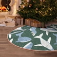 thumbnail image 6 of Daiia Beautiful Whales Drawing Merry Christmas Tree Skirt , Xmas Large Lace-up Tree Skirt, Santa Snowflakes Rustic Home Decorations New Year Party Farmhouse Decor-48", 6 of 7