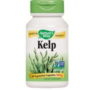 Nature's Way Kelp Vegetarian Capsules, 600 Mg, 100 Ct