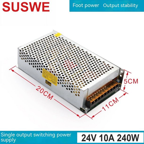 Fuente de alimentación conmutada 12V10a voltaje constante 5V12V24V48V36V30V42 DC monitoreo de seguridad Luz LED con fuente de alimentación Fuente de alimentación ajustable universal DC