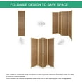 thumbnail image 4 of Hofitlead 4 Panel Bamboo Room Divider, 6 FT Tall Folding Privacy Screen, Portable Freestanding Wall Divider for Room,(Brown), 4 of 7