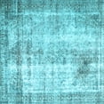 thumbnail image 1 of Ahgly Company Indoor Square Persian Light Blue Traditional Area Rugs, 6' Square, 1 of 4