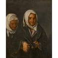 thumbnail image 2 of North Italian School 12x14 Gold Ornate Wood Frame and Double Matted Museum Art Print Titled - Beggar Women (17th Century), 2 of 4