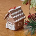 thumbnail image 5 of Casa de jengibre de Papá Noel hecha a mano, decoración navideña en 3D, para mesa, 5 of 5
