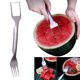 thumbnail image 2 of 2 in 1 Watermelon Fork Slicers Watermelon Cutter Summer Fruit Cutting Fork Head Fruit Forks Knife, 2 of 9