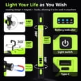 thumbnail image 3 of Kidsjoy 3000LM Magnetic Rechargeable Work Light Bar, 5200mAh Under Hood Light for Automotive Repair, Green, 3 of 8