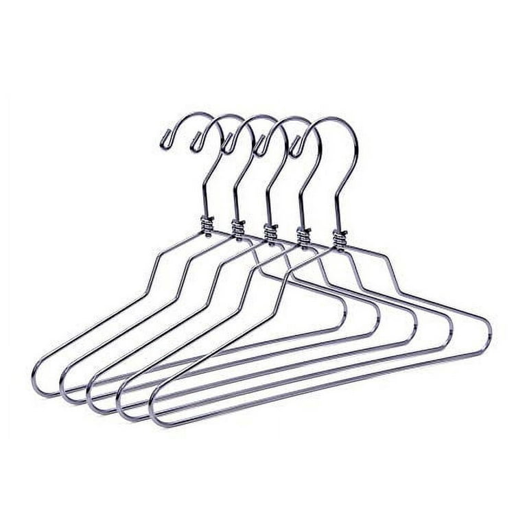 Quality Metal Hangers, 100-Pack, Swivel Hook, Stainless Steel