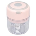 thumbnail image 4 of Mini Garlic Chopper, Prevent Scratching Multi Blades 250ml Capacity 304 Stainless Steel  Mini Food Processor Powerful Motor  For Making Milkshakes Pink, 4 of 8