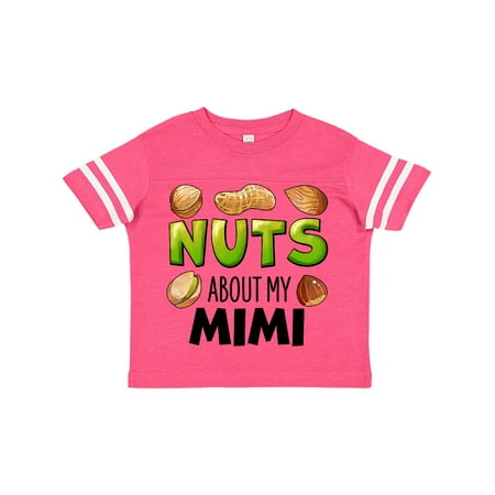 

Inktastic Nuts About My Mimi Peanut Almond Pistachio Gift Toddler Boy or Toddler Girl T-Shirt