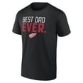 thumbnail image 2 of Men's Black Detroit Red Wings Best Dad Ever T-Shirt, 2 of 3