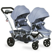 Dream On Me Track Tandem Stroller- Face to Face Edition, Sky Grey