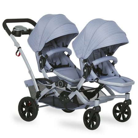 UPC: 0810063665937 | Dream On Me Track Tandem Stroller- Face to Face Edition Sky Grey