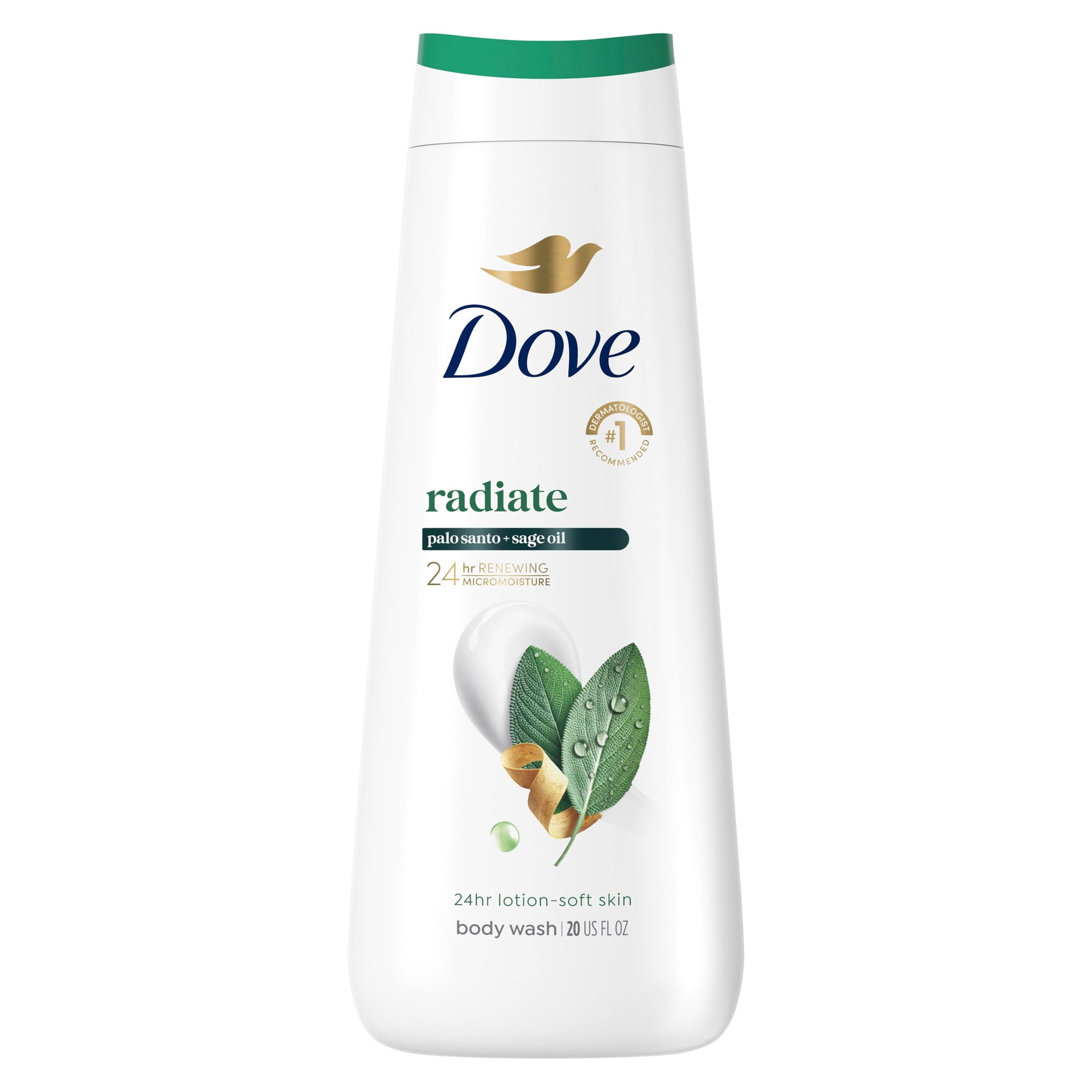 Dove Limited Edition Body Wash Palo Santo & Sage Oil For Hydrated & Soft Skin, 20 Fl oz
