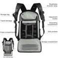 thumbnail image 4 of Cámara Mochila PULUZ PU5015B Mochila para cámara Bolsa impermeable para cámara Estuche para cámara de gran capacidad con compartimento para computadora portátil Soporte para trípode Cubierta para l PULUZ Mochila, 4 of 7
