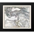 thumbnail image 2 of Stieler 17x15 Black Modern Framed Museum Art Print Titled - Eastern Mediterranean Sea North Africa, 2 of 5