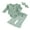 Green, variant on Suealasg Baby Girls Clothes Long Sleeve Romper Daisy Print Flare Pants Headband Sets 3 6 9 12 18 Months Infant Girls 3Pcs Spring Fall Outfits