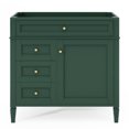 thumbnail image 2 of Miekor Furniture 36" Bathroom Vanity without Top Sink, Modern Bathroom Storage Cabinet with 2 Drawers and a Tip-out Drawer, Solid Wood Frame 86717, 2 of 7