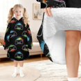 thumbnail image 6 of Game Controller Black Pattern Lamb Fleece Blanket Hoodies for Teens ,Teens Oversize Sherpa Wearable Hooded Blanket Sweatshirt with Super Pockets, 6 of 6