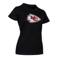 thumbnail image 3 of NFL Playera Aficionado Básica Kansas City Chiefs Negro para Mujer, Talla Chica, 3 of 5