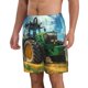 thumbnail image 2 of Balery Green Tractor Field Traje de Baño Estilo Hawaiano para Hombre, Shorts de Secado Rápido con Bolsillos-Medium, 2 of 6