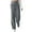 Dark Gray, variant on Wide Leg Pants For Women Corduroy Button Elastic High Wasit Pockets Trousers 2024 Fall Fashion Casual Solid Color Loose Comfortable Straight Leg Pants