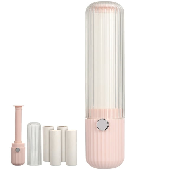 Travel Size Lint Roller Mini Lint Roller For Clothes Pet Hair Remover Stick Roller 1pcs Roller Tool With 4 Rolls Of Replacement Paper