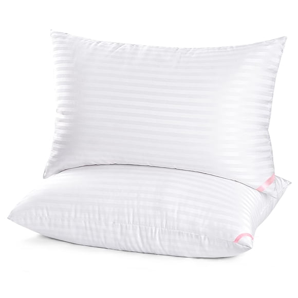 Almohadas para cama EIUE tamaño king 48 x 91 cm, paquete de 2, suaves de microfibra