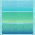 thumbnail image 1 of Ahgly Company Machine Washable Indoor Square Transitional Dark Turquoise Green Area Rugs, 7' Square, 1 of 7