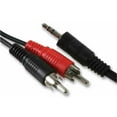 thumbnail image 1 of PRO SIGNAL - 3.5mm Stereo Jack Plug to 2x Phono (RCA) Plugs Lead, 1.2m Black, 1 of 1