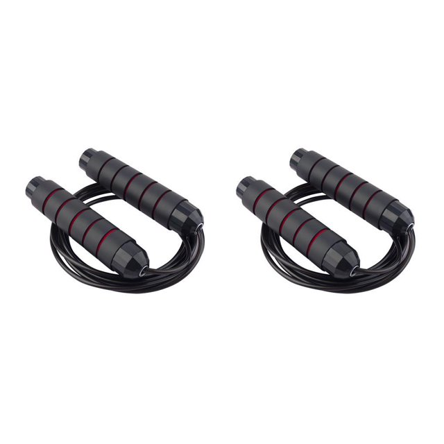 Soidarity Cuerda para saltar, velocidad ponderada, cuerda para saltar, equipo de entrenamiento, alambre de acero ajustable, gimnasio en casa, No.01 2Conjunto