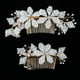 thumbnail image 2 of Paquete de 2 peinetas de flores para el cabellero de , boda, perla, clip, diapositiva, diadema, , Yinane Peine nupcial de la boda, 2 of 8
