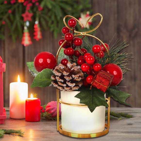 Christmas Ornaments Pinecone Decoration Simulation Desktop Decoration Party Festive Vibes Home Decoration Christmas Tree Decorations