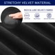 thumbnail image 4 of Subrtex Funda Sofá 2 Piezas Terciopelo Elástico con Funda de Cojín Separada (Negro, Sillón), 4 of 6