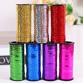 thumbnail image 2 of 3 Rolls Shiny Balloon Ribbon Curling Ribbon Roll Metallic String Craft Ribbon for Wrapping Gift - 100 Yard Per Roll (Golden+Silver+Red), 2 of 9