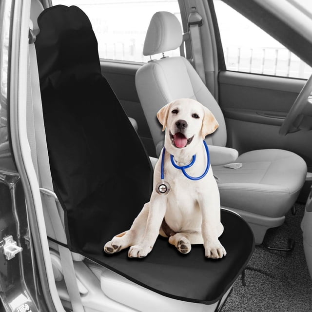 LOLIPPYY 1 PCS Black Backseat Cover Polyester Fiber Scratchproof Dog Seat Cover For Car Travel