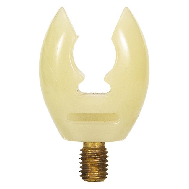 Luminosa caña de pescar cabeza Butt Rest con hilo suministros de pesca para caña de pescar, blanco Feliz Sencillez